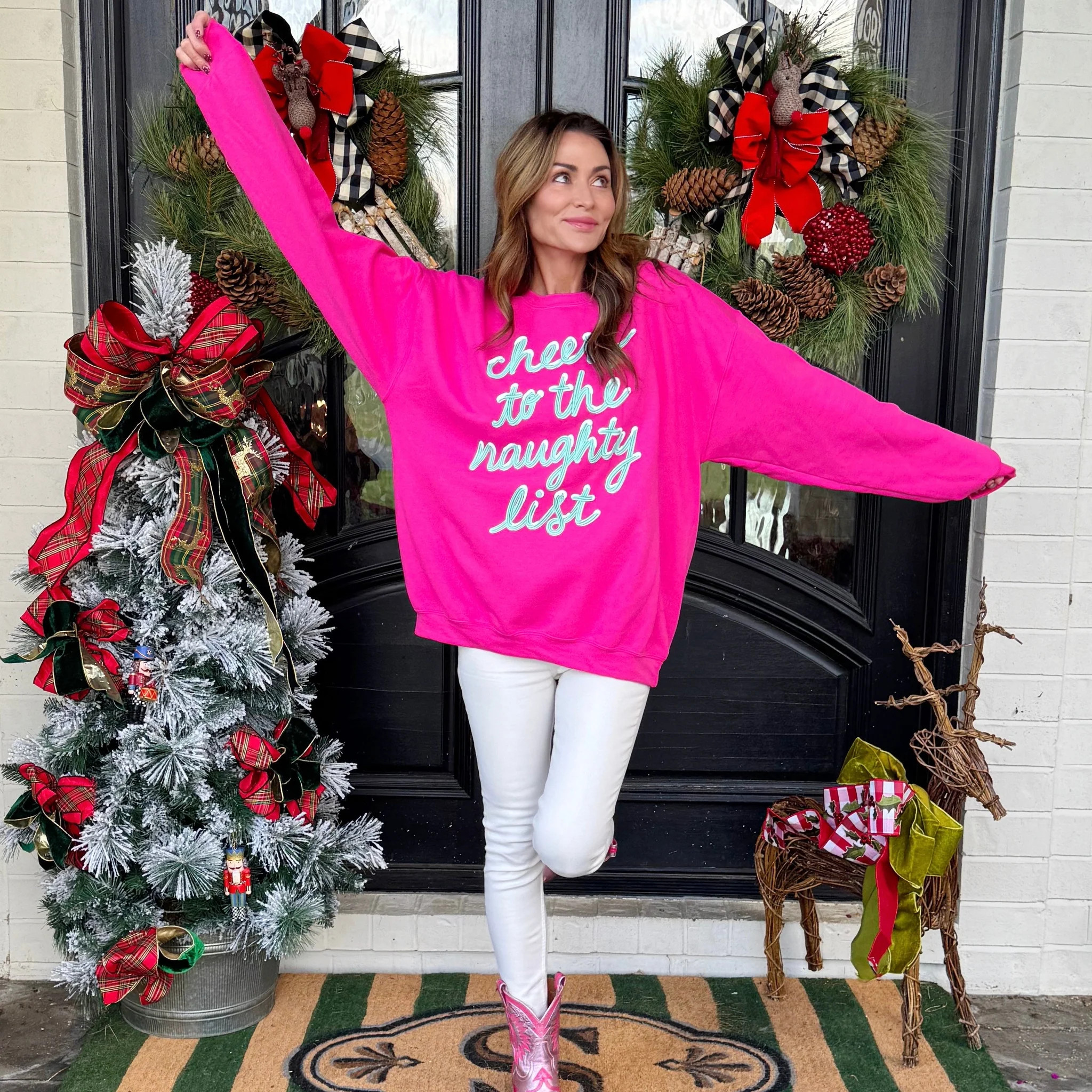 Cheers to the Naughty List Sweatshirt | Poppy & Pine