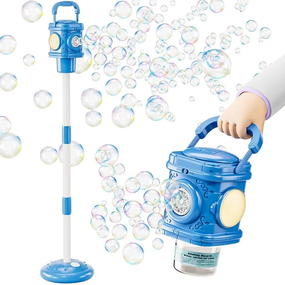 Lucky Doug Kids Bubble Machine, 3 Adjustable Heights Street Lamp Bubble Blower with Portable Hand... | Walmart (US)