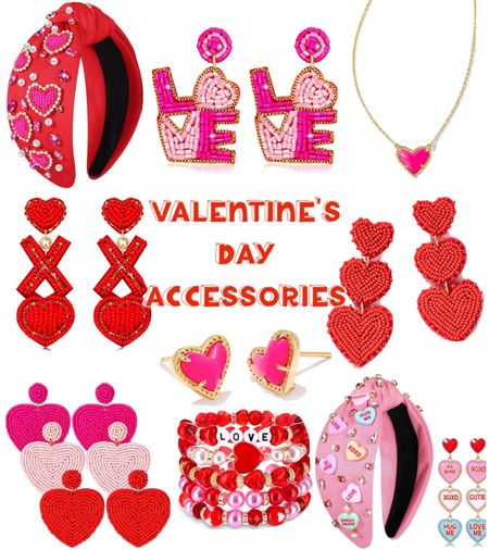Valentine’s Day accessories on Amazon! Beaded heart earrings, heart necklace, beaded heart bracelet, heart earrings, beaded headband! Valentine’s Day earrings! Valentine’s Day headband!! 

#LTKHoliday #LTKSeasonal