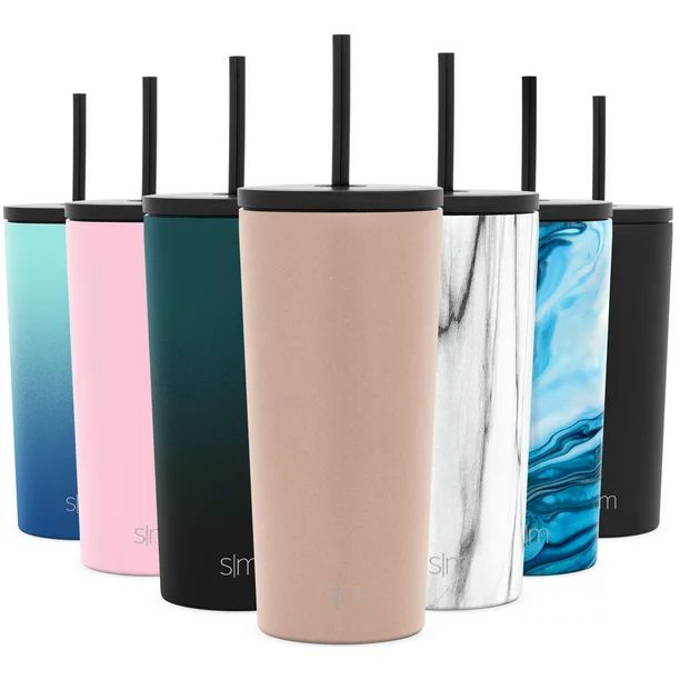 Simple Modern 20oz Classic Tumbler with Straw Lid & Flip Lid - Travel Mug Gift Vacuum Insulated C... | Walmart (US)