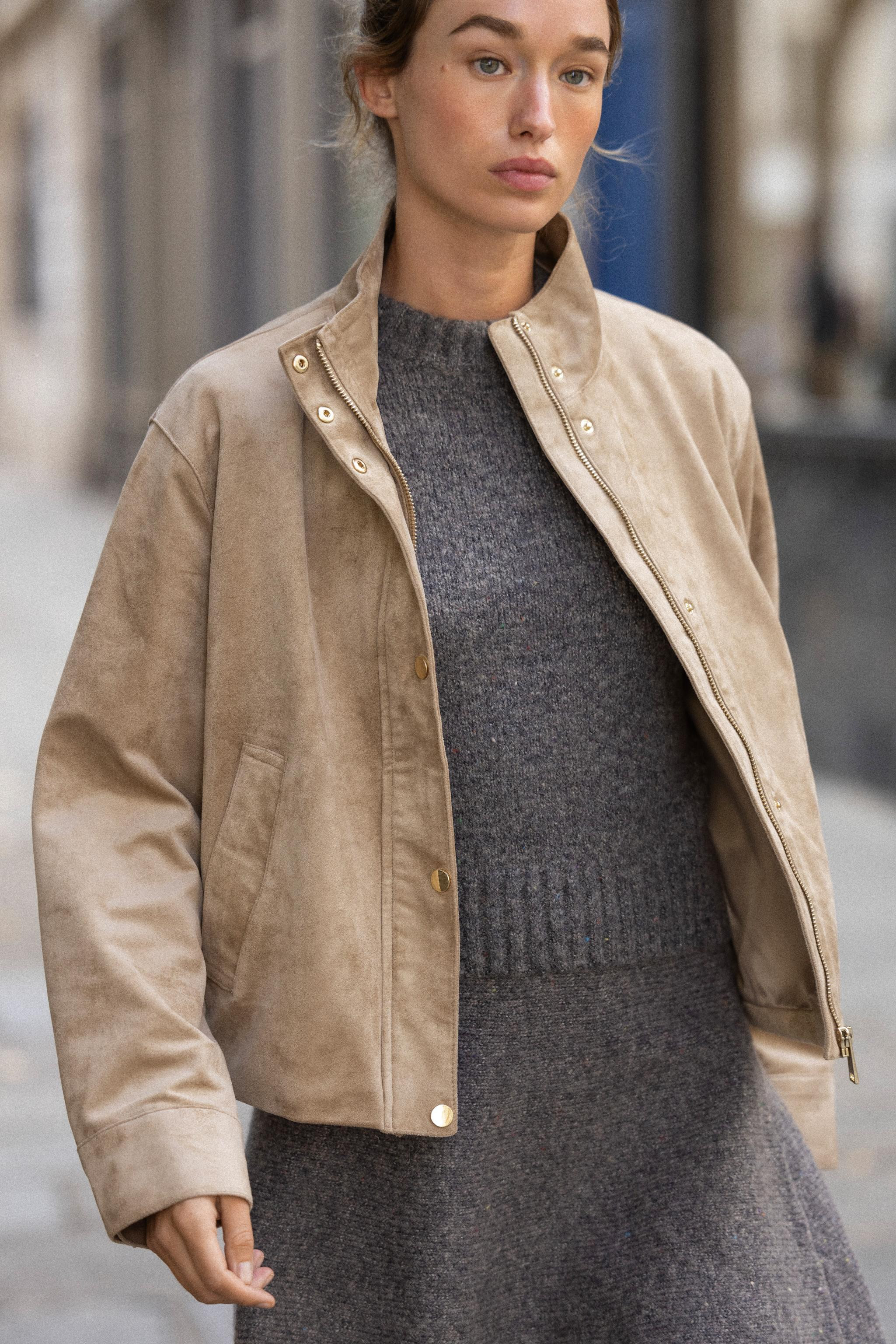 FAUX SUEDE JACKET | Zara US