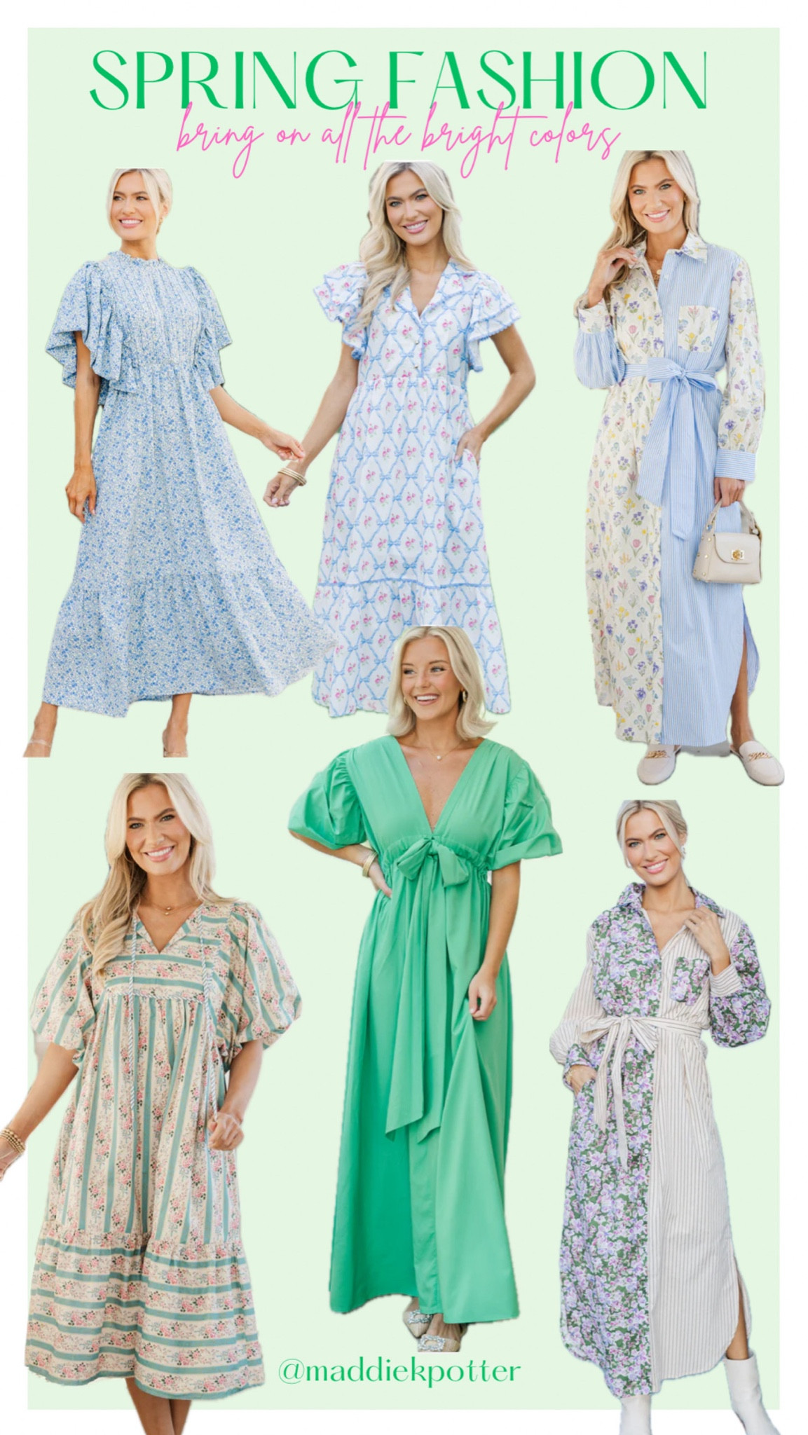 spring midi / maxi options 💚🌸

#LTKFindsUnder100 #LTKSeasonal #LTKStyleTip