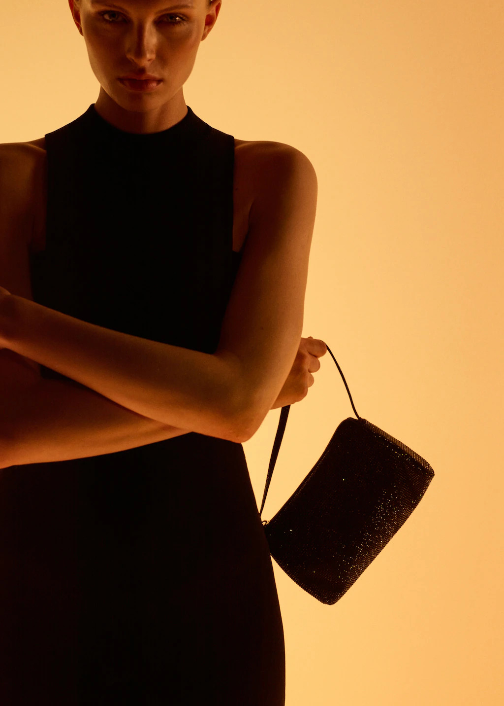 Handbag with rhinestones | Mango (US/MX/AU)