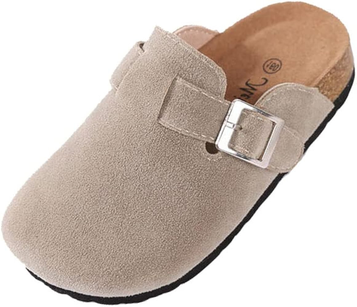 dubuto Kids Boston Cork Clogs for Boys Girls Dupes Slip-on Potato Shoes Footbed Cork Clogs and Mu... | Amazon (US)