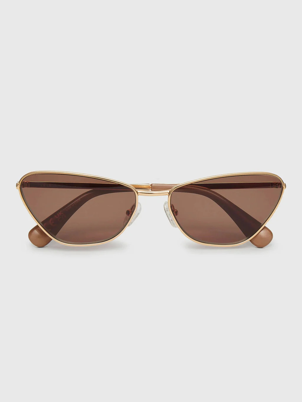 Lele Sadoughi Dolly Golden Frame Sunglasses | Saint Bernard