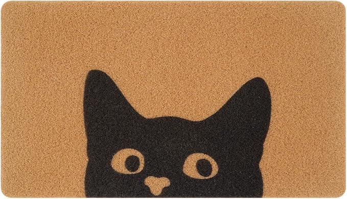 UINI Door Mat Outdoor Indoor Welcome Mats, Cute Cat Front Doormat, Non Slip Durable Entrance Rugs... | Amazon (US)