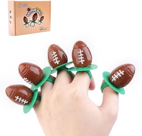 Football Ring Lollipops, Individually Wrapped Suckers Bulk for Tailgates, Football Snacks for Bir... | Amazon (US)