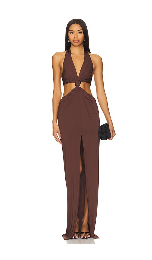 NBD The Donyale Gown in Brown. - size S | Revolve Clothing (Global)