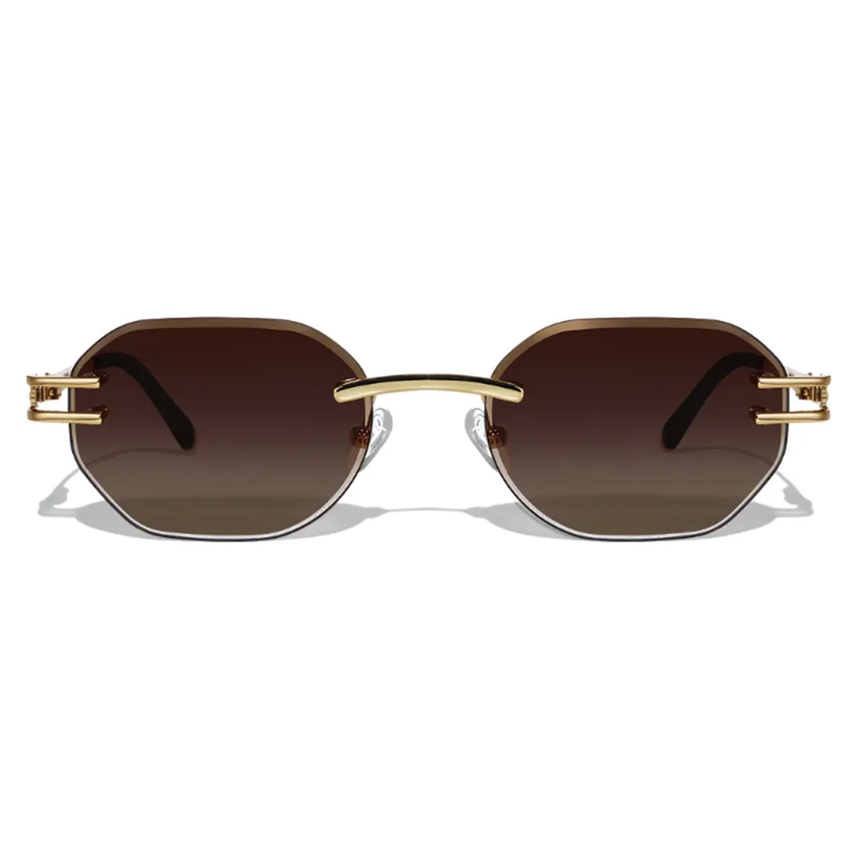 Dore Metal Frameless Sunglasses | Cossino