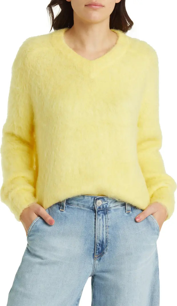 Brushed V-Neck Sweater | Nordstrom Rack