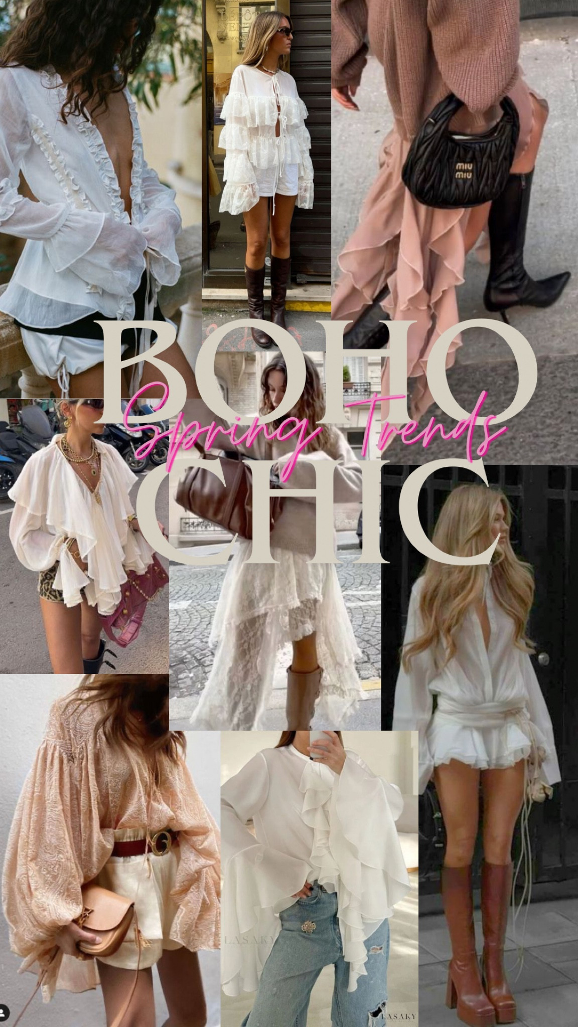 Spring is right around the corner! Boho is going to be on the of biggest returning trends in 2025 (Chloe set the tone!) ruffle blouses, skirts, and dresses… ethereal styles in neutrals and pastels. Mix it with suede, boots, and a sweater to transition into spring!  

#LTKStyleTip #LTKFindsUnder100 #LTKSaleAlert