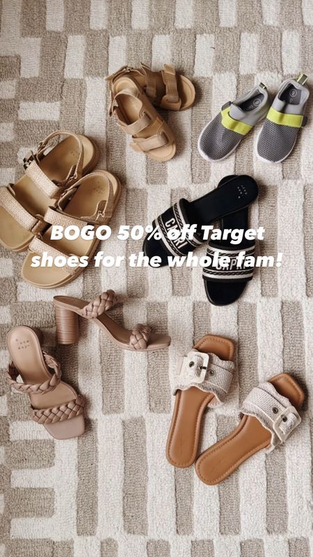 BOGO 50% off target shoes for the whole family! We buy most of our shoes from Target! So many cute spring and summer options! 

#LTKfamily #LTKsalealert #LTKshoecrush