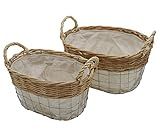 Admired By Nature Baskets-2-Piece Set of Decorative Nesting Storage Organizers for Bathroom, Shelf P | Amazon (US)