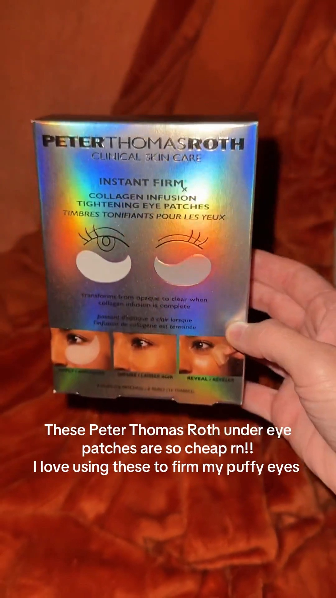 Peter Thomas Roth under eye patches! 

#LTKSeasonal #LTKSaleAlert #LTKBeauty