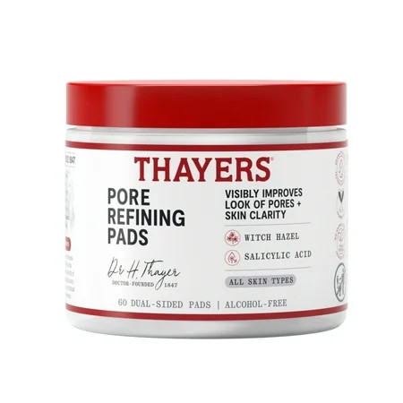 Thayers Face Care Pore Refining Pads with Witch Hazel and Salicylic Acid 60 Count 1 Kit | Walmart (US)