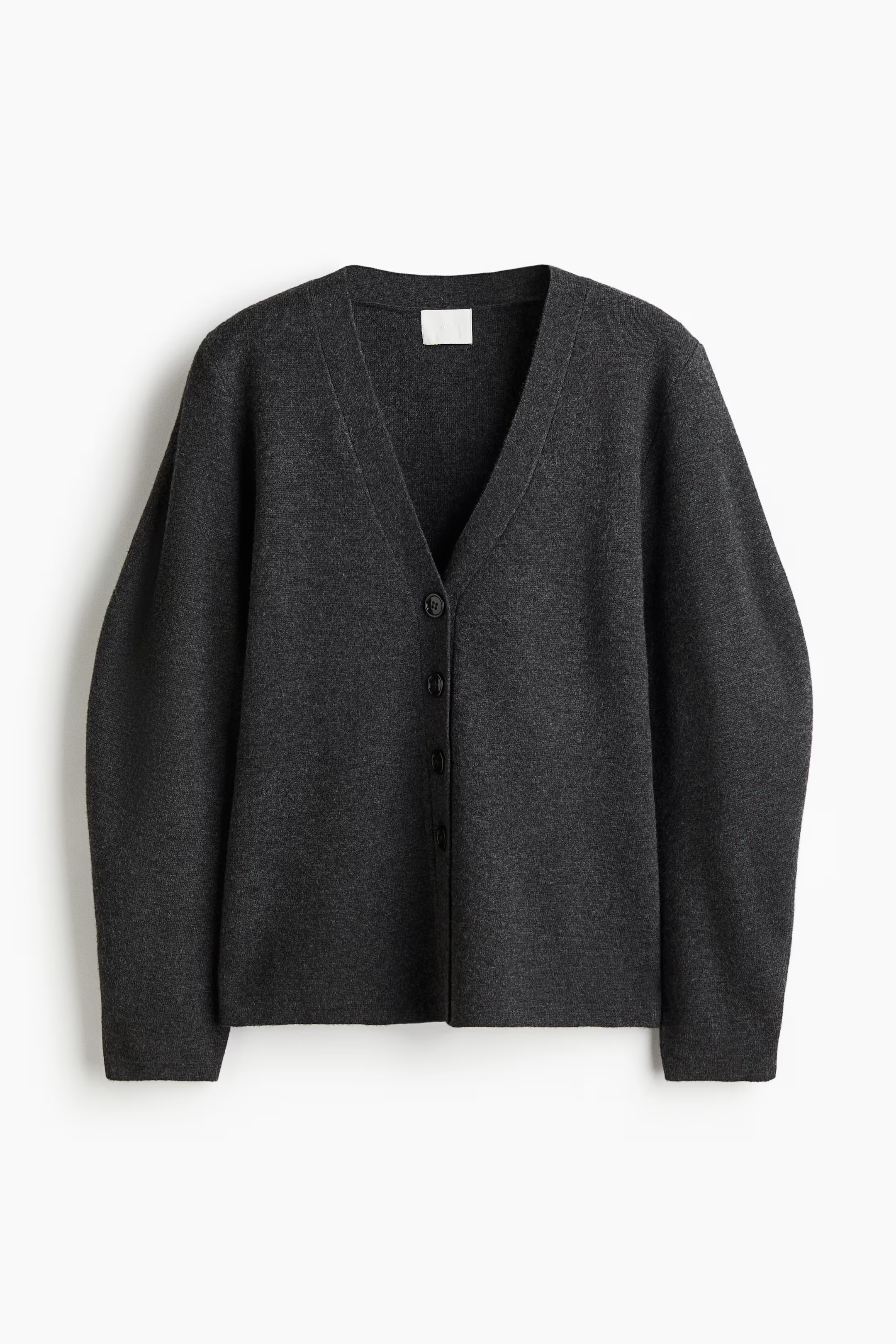 Knitted cardigan - Dark grey marl - Ladies | H&M GB | H&M (UK, MY, IN, SG, PH, TW, HK)