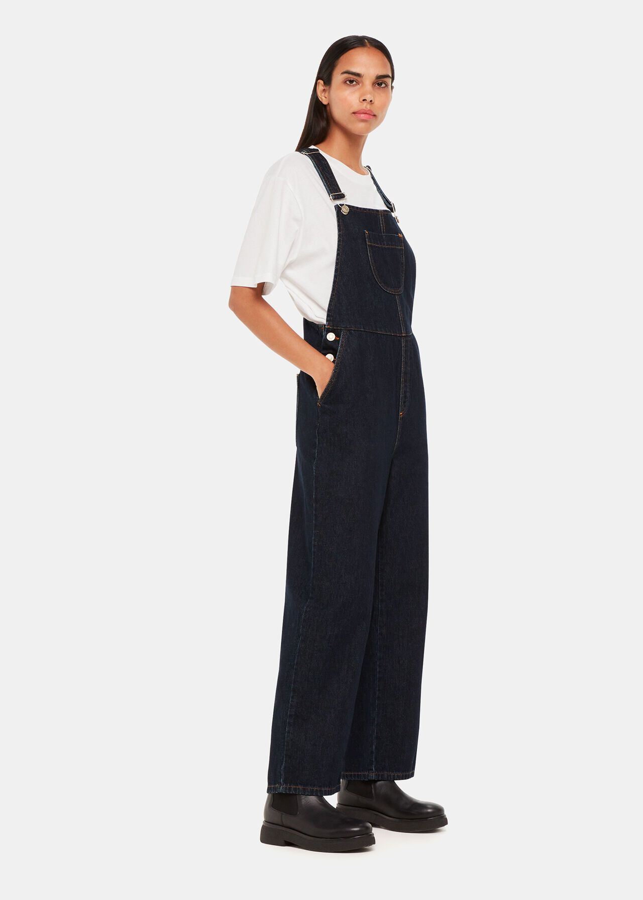 Leni Denim Dungaree | Whistles