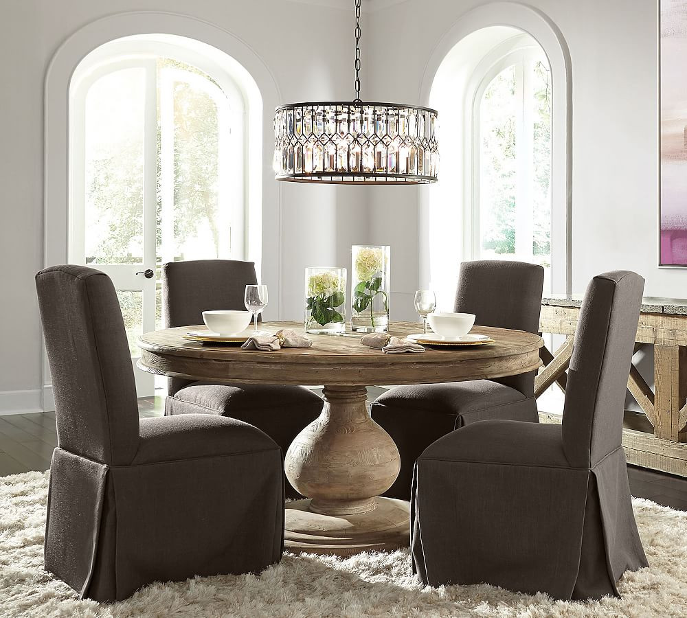 Carrie Round Reclaimed Wood Dining Table | Pottery Barn (US)