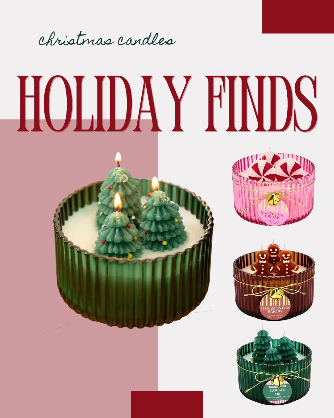 The cutest holiday candles!

Christmas candles, Christmas decorations, Christmas 2025, holiday decorations 

#LTKHome #LTKFindsUnder50 #LTKHoliday