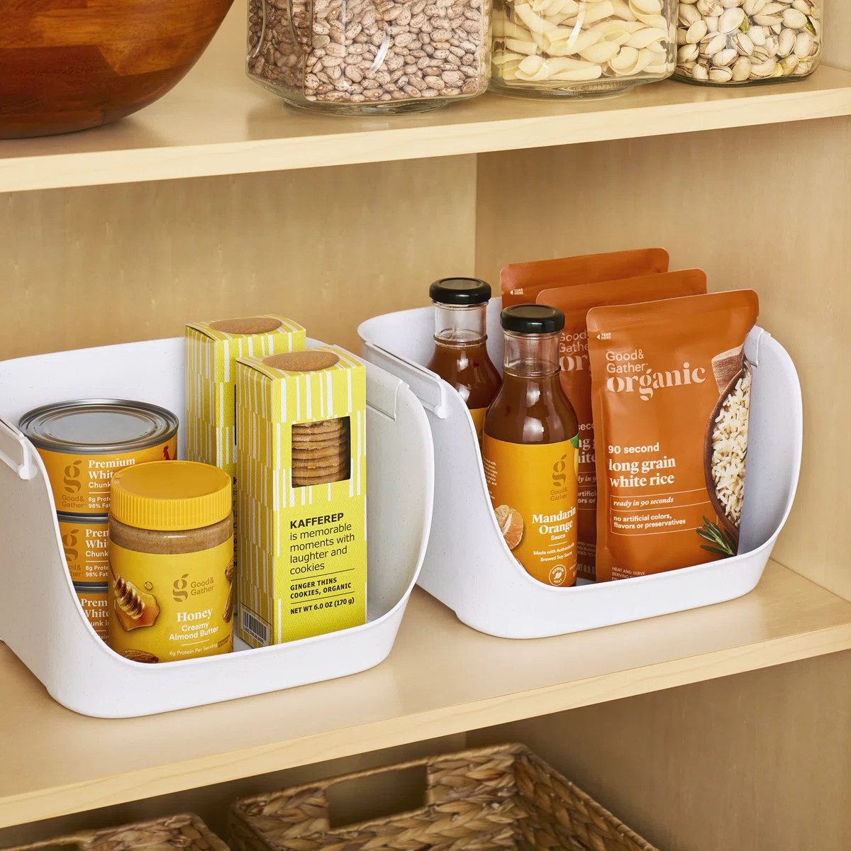 Pantry Organizers Set of 2 ShelfBin Stacking Pantry Bins (Set of 2) | Wayfair North America