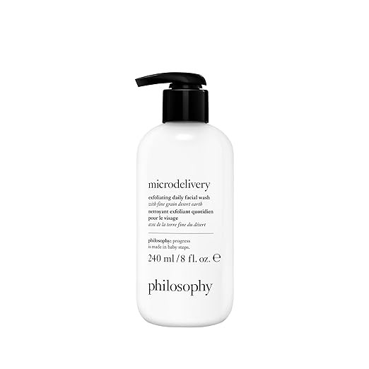 philosophy microdelivery exfoliating daily facial wash - with fine grain desert earth & gentle am... | Amazon (US)