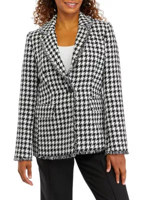 T TAHARI Women's Notch Lapel One Button Blazer | Belk