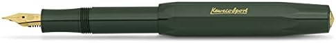 Kaweco CLASSIC SPORT Fountain Pen Green with 23 Carat Gold-Plated Steel Nib and Iridium Tip for I... | Amazon (US)
