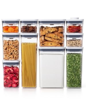 Oxo Pop 10-Pc. Food Storage Container Set | Macys (US)