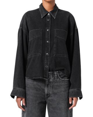 Myah Cropped Denim Shirt | Bloomingdale's (US)