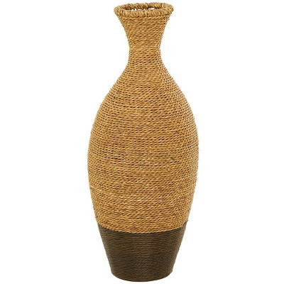 27'' x 11'' Tall Seagrass Woven Floor Vase Brown - Olivia & May | Target