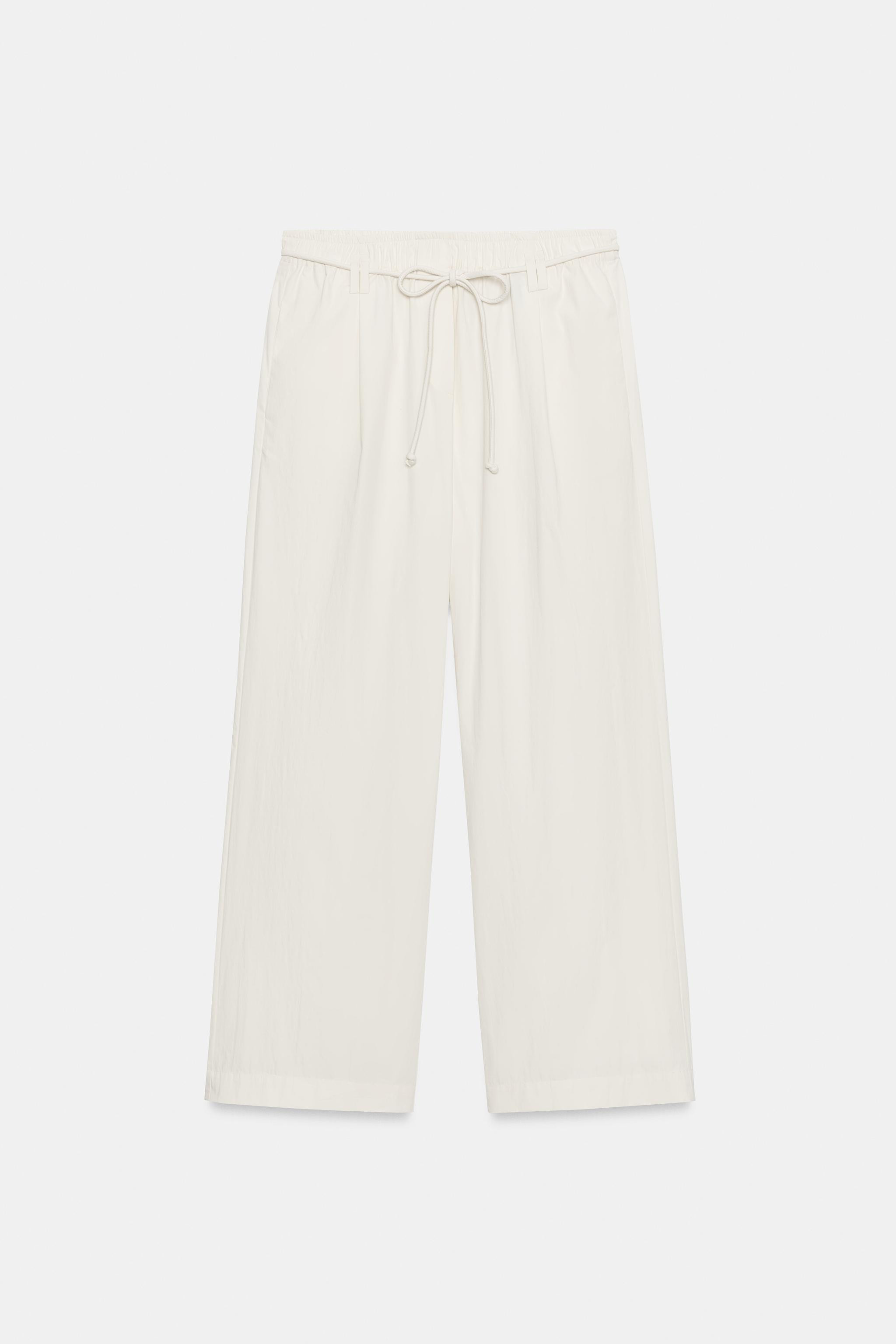 ZW COLLECTION POPLIN PANTS | Zara US