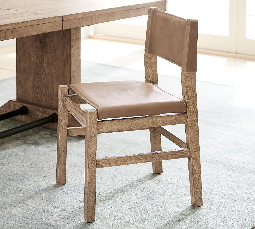 Segura Leather Dining Chair | Pottery Barn (US)