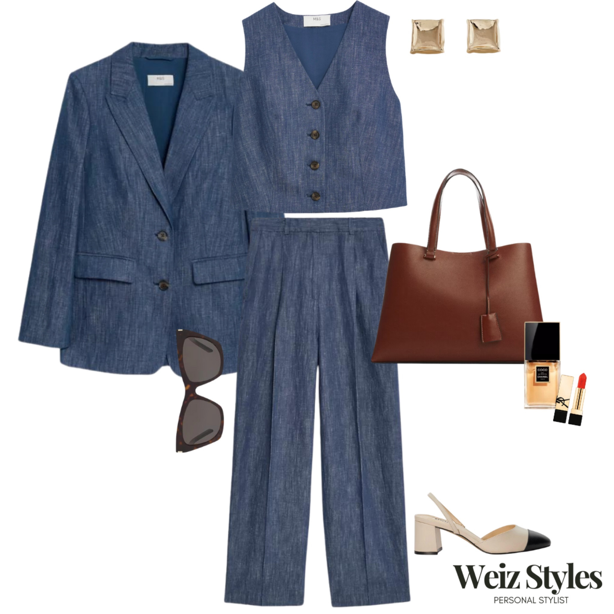 Double denim is cool, but triple denim is a whole new level 💙 if this is your vibe then RUN, don’t walk, to get your hands on this fab set ✨

Contact me for all your personal styling needs hello@weizstyles.com 💌

Denim, suit, coord, 3 piece suit, co-ord, highstreet, chic, cool, workwear, formal, classic blue, double denim, heels, mules, M&S, sunglasses, mango, gold, earrings, perfume, Chanel, John Lewis, lipstick, red, YSL, waistcoat, trousers, jacket, blazer, cool, feminine, effortless, how to style, stylish, stylist, ootd, how to style, ways to wear, shopping, Weiz styles, style expert, style guru, handbag, brown, blue, luxe 

#LTKstyletip #LTKeurope #LTKSeasonal