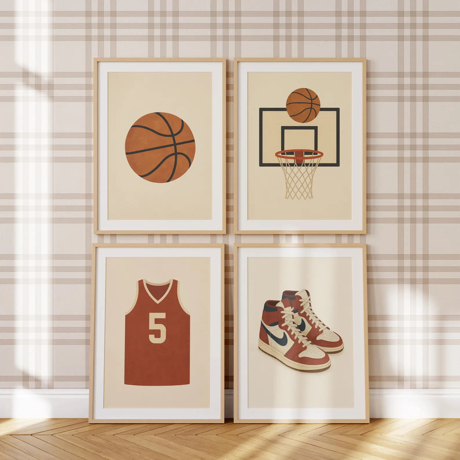 Sports Wall Art Prints Bundle, Boys Room Decor, Football Baseball Hockey Soccer Digital Download,... | Etsy (US)