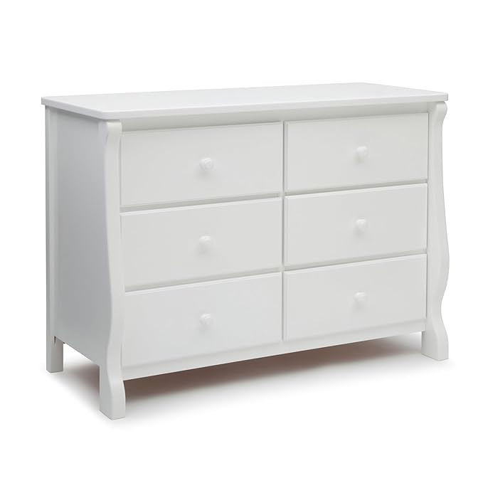Delta Children Universal 6 Drawer Dresser with Interlocking Drawers - Greenguard Gold Certified, ... | Amazon (US)