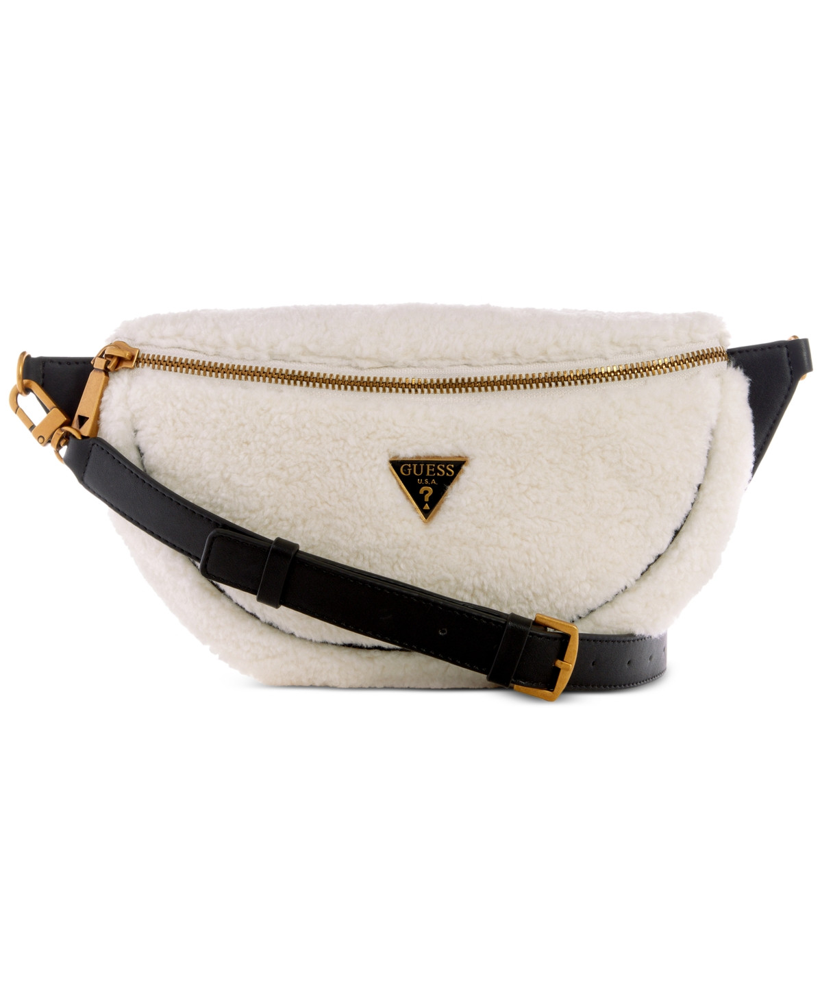 Guess Vikky Faux Fur Sling Belt Bag | Macys (US)