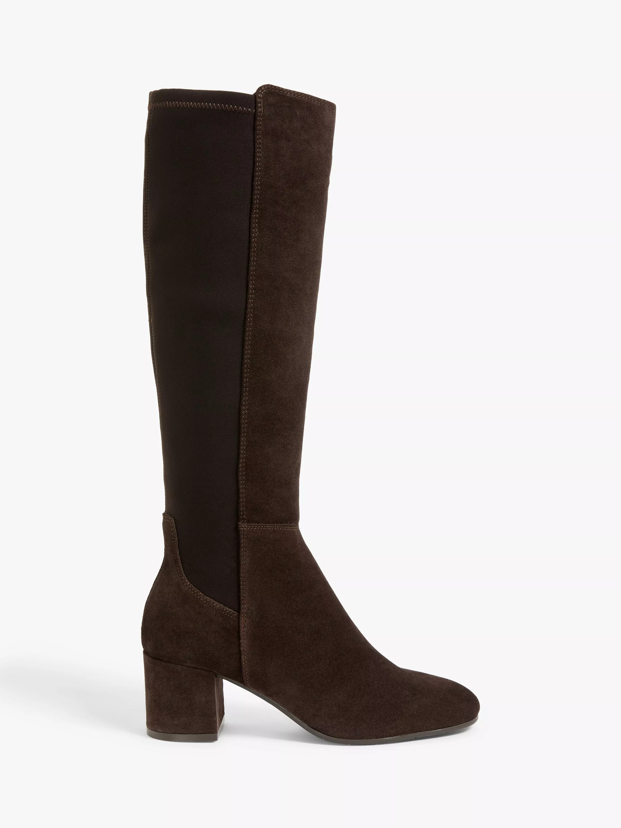 John LewisSadie Suede Knee High Boots, Brown | John Lewis (UK)