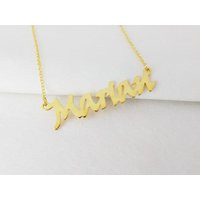 Personalized Name Necklace, Gold Necklace, Custom Celebrity Dainty Necklace, Any Pendant | Etsy (US)