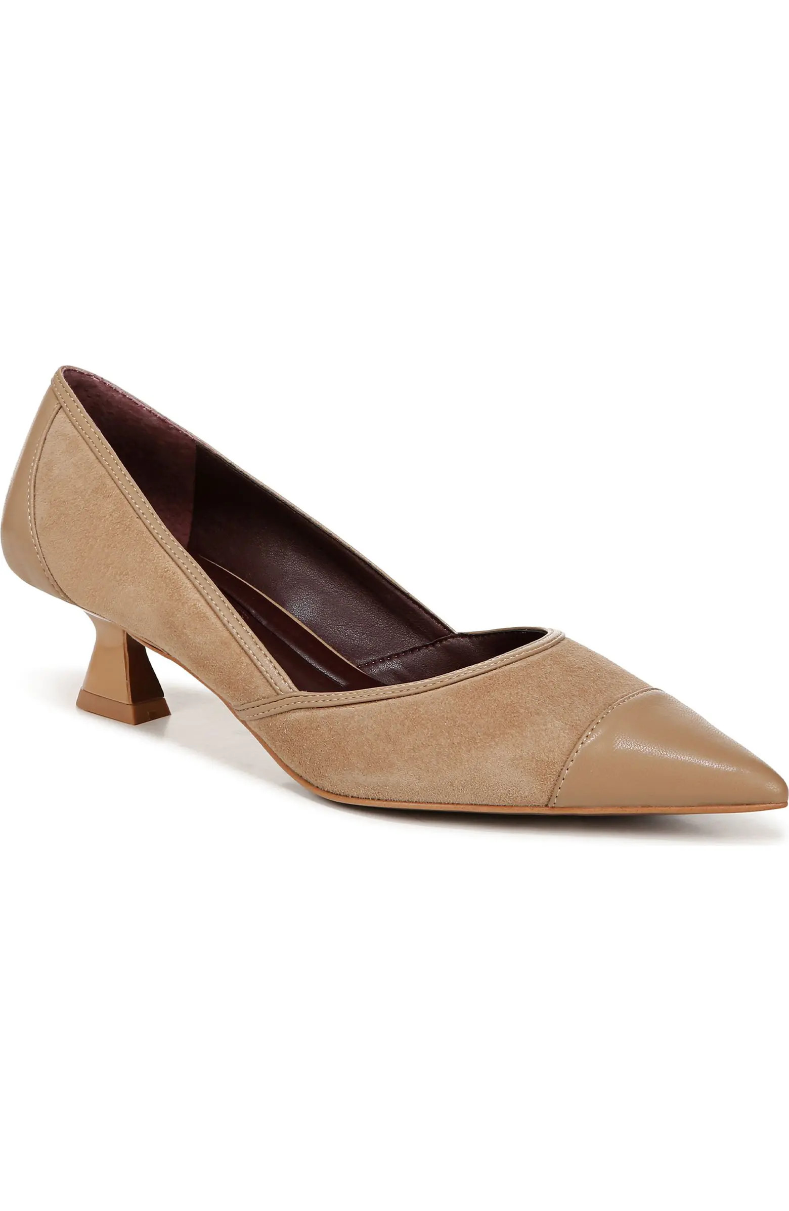 Franco Sarto Darcy Pointed Toe Kitten Heel Pump (Women) | Nordstrom | Nordstrom