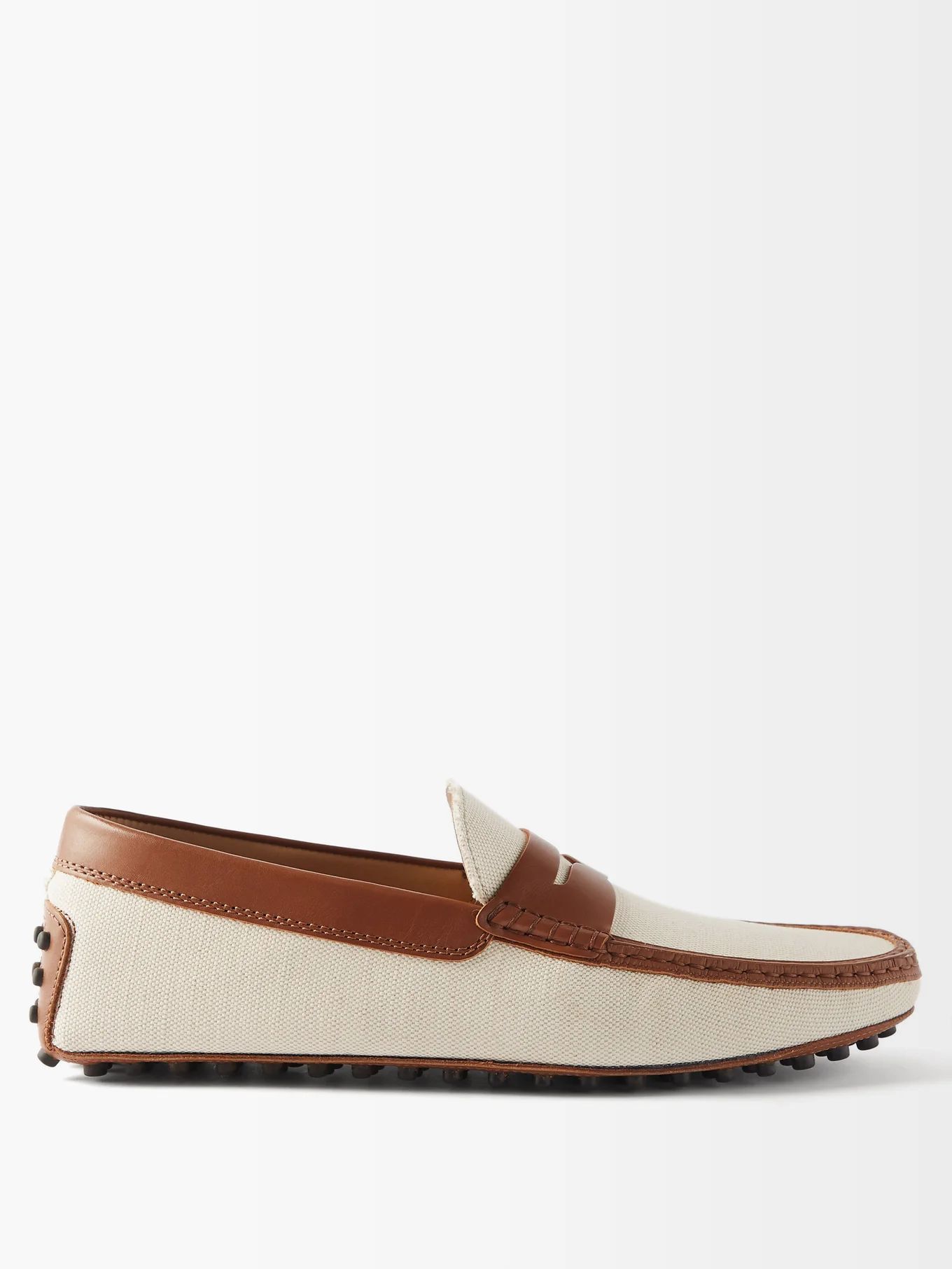 Gommino canvas and leather loafers | Tod's | Matches (US)