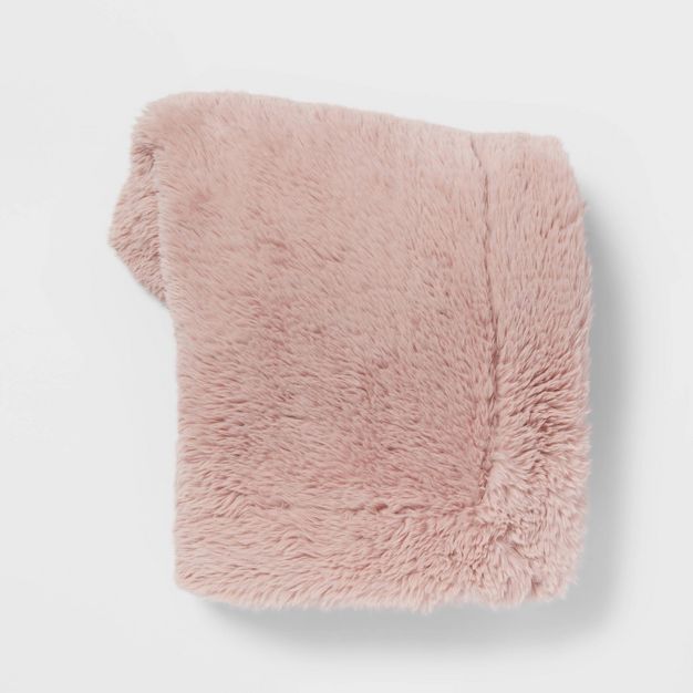 Long Faux Fur Throw Blanket - Threshold™ | Target