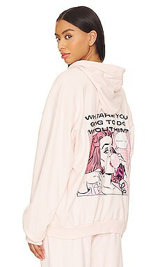Boys Lie What Are You Going To Do Without Him Zip-up Hoodie in Pink from Revolve.com | Revolve Clothing (Global)