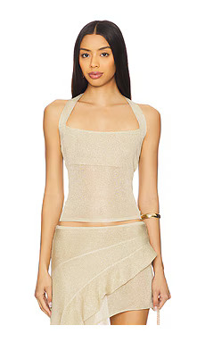 LIONESS Palisades Halter in Oyster from Revolve.com | Revolve Clothing (Global)