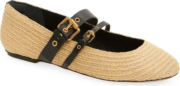 Raffia Ballet Flat (Women) | Nordstrom