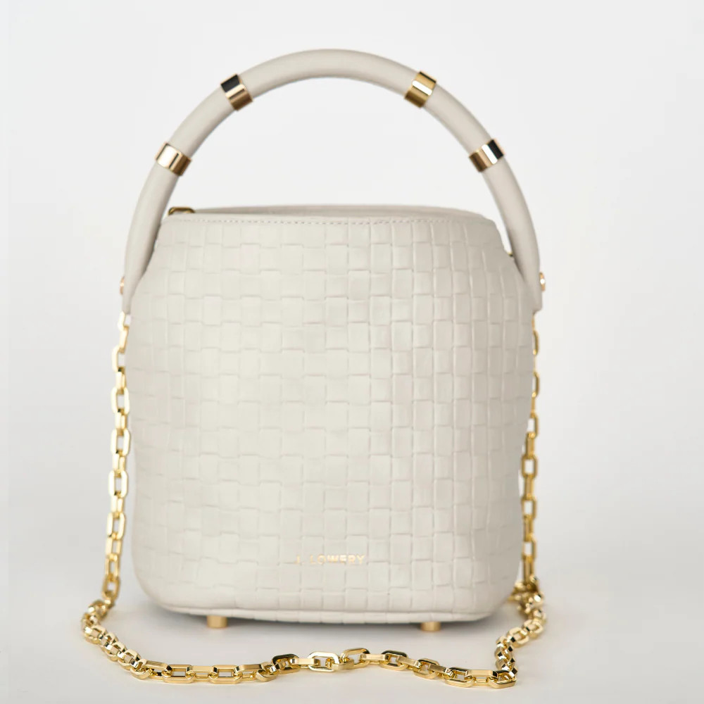 J. LOWERY MAX MINI Bucket Bag | Brown Cane | J. LOWERY