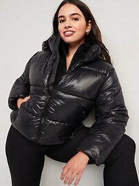 Water-Resistant Frost Free Short Puffer Jacket for Women | Old Navy (US)