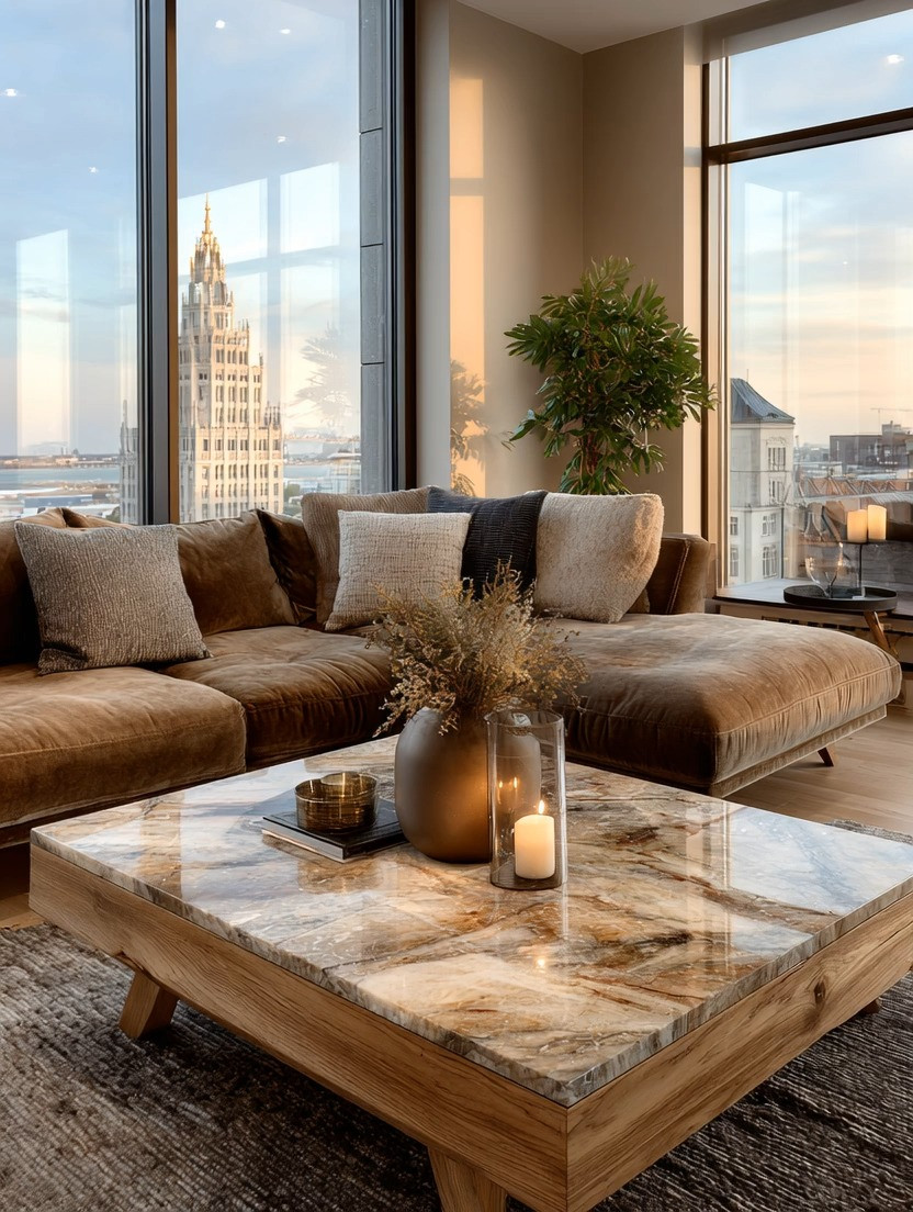 Can’t decide between wood and marble? You don’t have to.

This combination is where warmth meets refinement. A natural wood base grounds the space, while the marble top adds that subtle, cool elegance that instantly elevates the room.

It’s this balance that makes the entire living area feel complete. Soft textures, neutral tones, and layered materials all come together without competing.

And that’s the beauty of it—it works effortlessly with warm palettes like beige, taupe, and brown, while still bringing in a polished, timeless finish.

The key is mixing materials that complement, not overpower.

Explore our curated edit of wood and marble coffee tables, with multiple options in different sizes, shapes, and finishes—all linked below to help you create a grounded yet elevated living space.

#LivingRoomStyle #NeutralHome #TimelessInteriors 

 #LTKHome