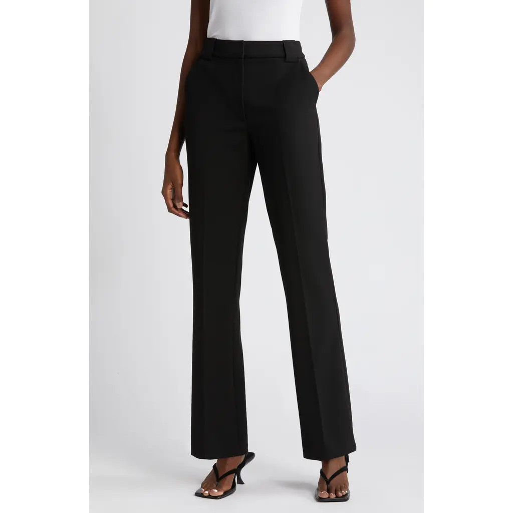 Nordstrom Slim Flare Pants in Black at Nordstrom, Size 12 | Nordstrom