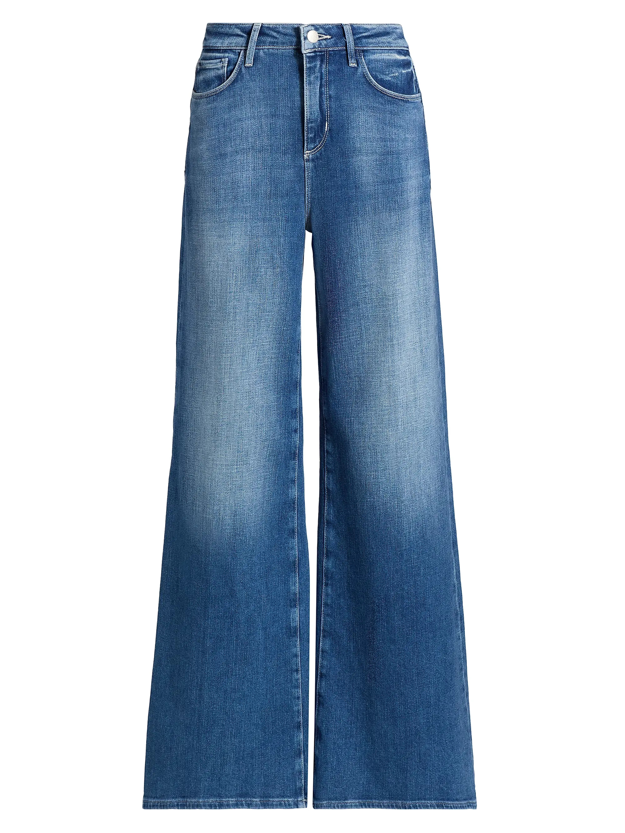 L'AGENCE Quincy High-Rise Wide-Leg Jeans | Saks Fifth Avenue | Saks Fifth Avenue