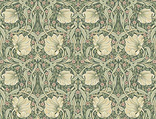 NextWall Pimpernel Floral Peel and Stick Wallpaper (Gardenia & Sage) | Amazon (US)